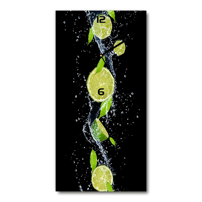 Vertical wall clock Lime