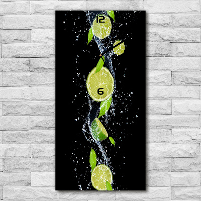 Vertical wall clock Lime