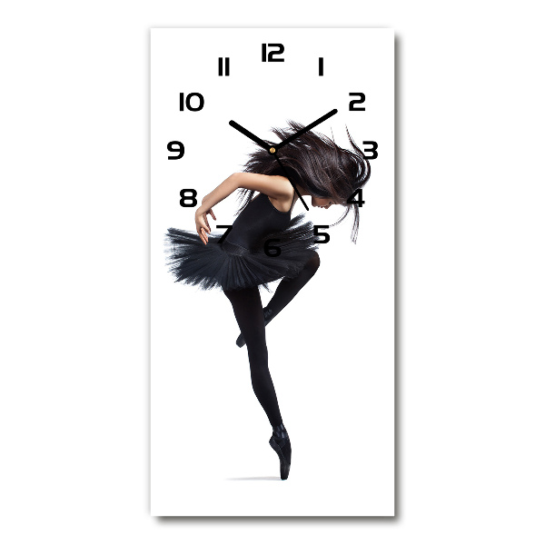 Vertical rectangular wall clock Ballerina