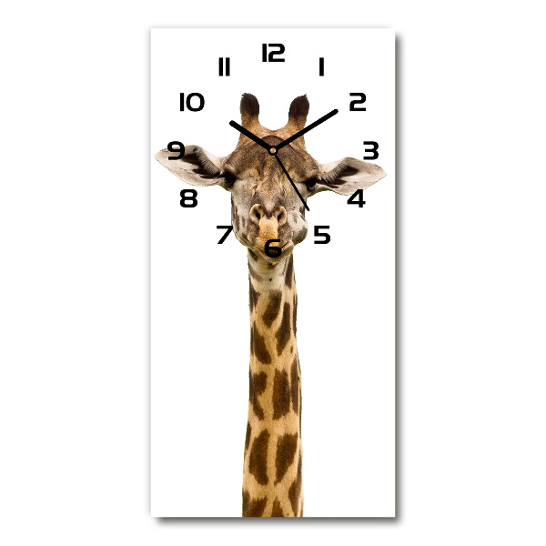 Vertical wall clock Giraffe