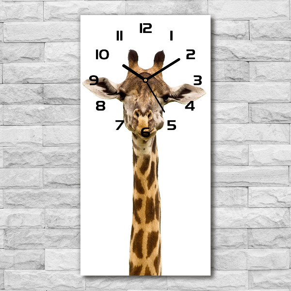 Vertical wall clock Giraffe