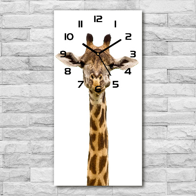 Vertical wall clock Giraffe