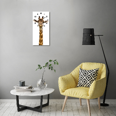 Vertical wall clock Giraffe