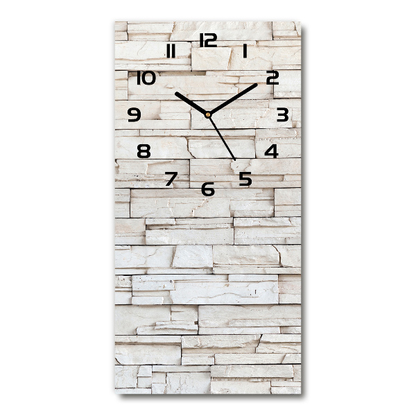 Vertical wall clock Stone wall