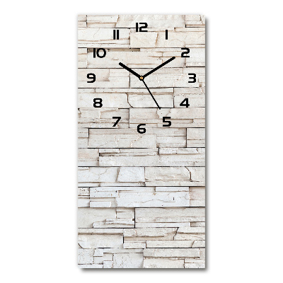 Vertical wall clock Stone wall