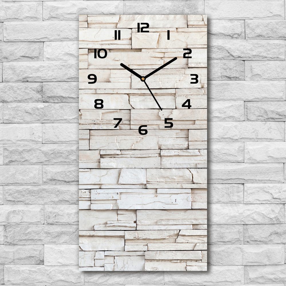 Vertical wall clock Stone wall