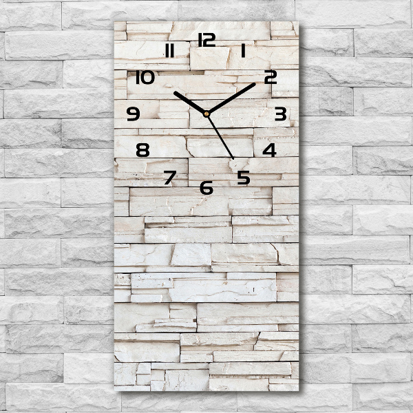 Vertical wall clock Stone wall