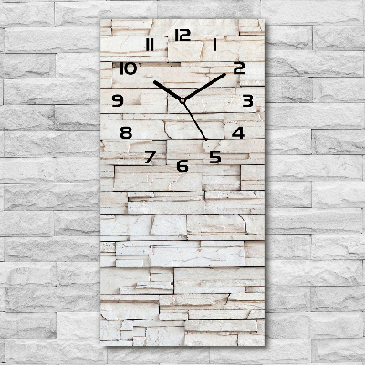 Vertical wall clock Stone wall