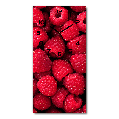 Modern vertical wall clock Raspberries