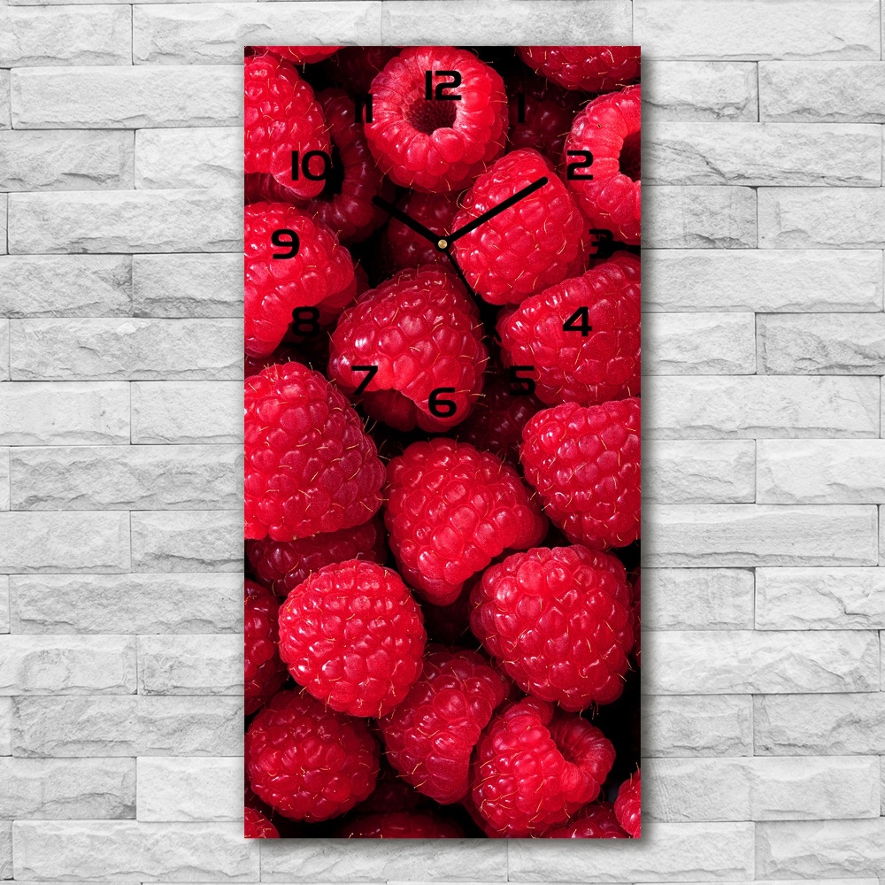 Modern vertical wall clock Raspberries