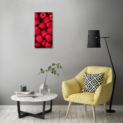 Modern vertical wall clock Raspberries