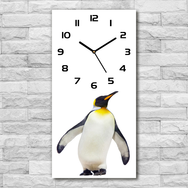 Vertical wall clock Penguin