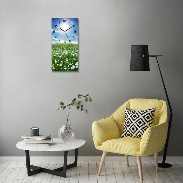 Vertical wall clock Meadow