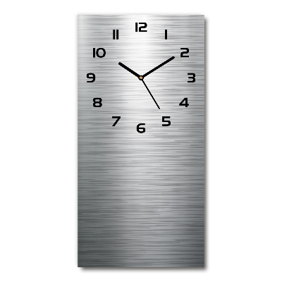 Vertical wall clock Metal background