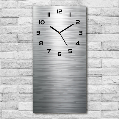 Vertical wall clock Metal background