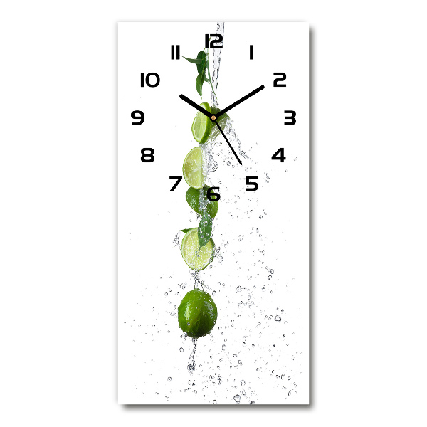 Vertical wall clock Lime