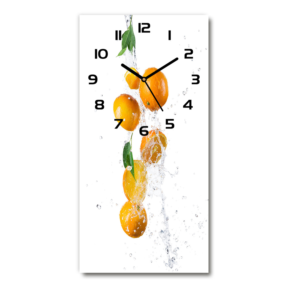 Vertical wall clock Oranges