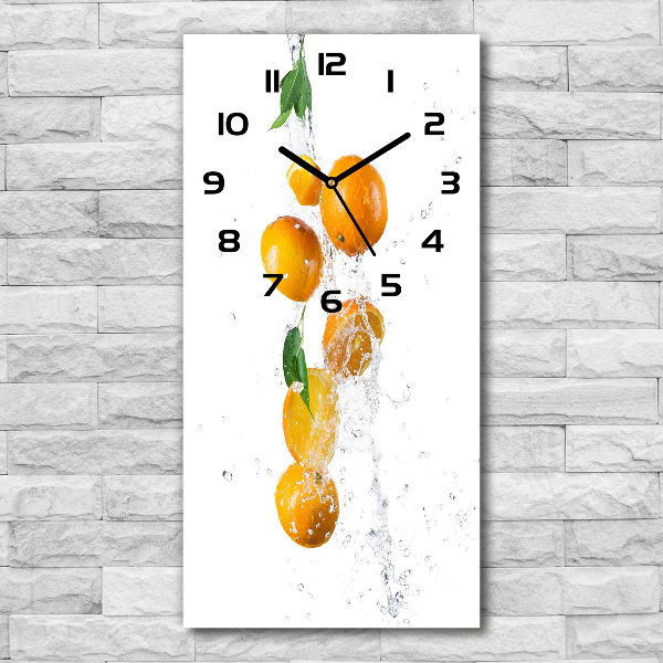 Vertical wall clock Oranges