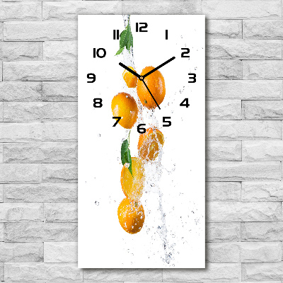 Vertical wall clock Oranges