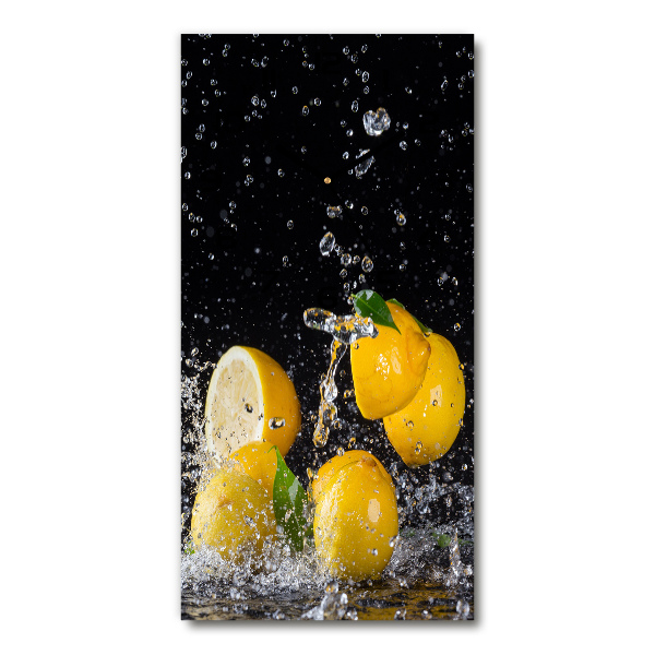 Vertical wall clock Lemon