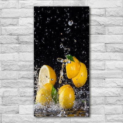 Vertical wall clock Lemon