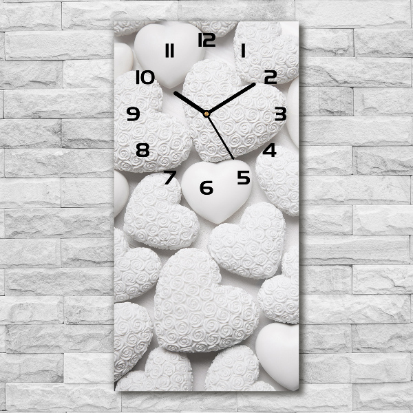 Vertical wall clock White background