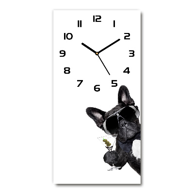 Modern vertical wall clock Piez from Martini