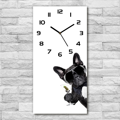 Modern vertical wall clock Piez from Martini