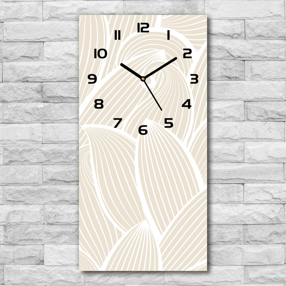 Vertical wall clock Petals of flowers