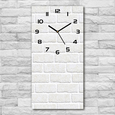 Vertical wall clock Brick wall