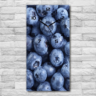 Modern vertical wall clock Berries