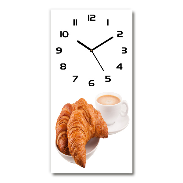 Vertical wall clock Breakfast