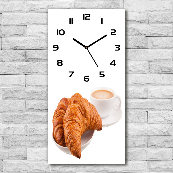 Vertical wall clock Breakfast