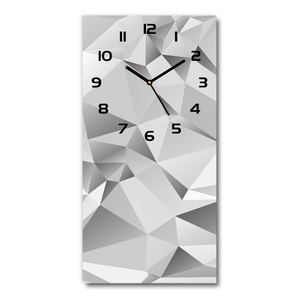 Vertical wall clock 3D abstraction