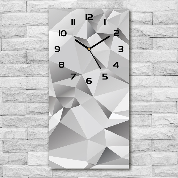 Vertical wall clock 3D abstraction