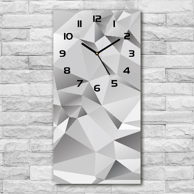 Vertical wall clock 3D abstraction