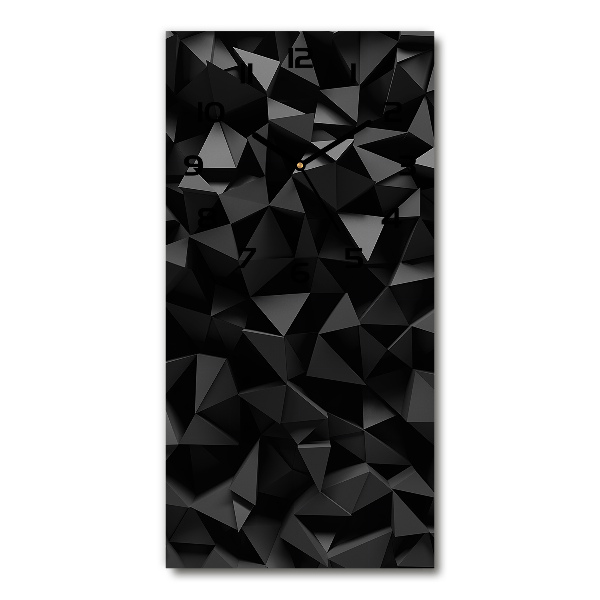 Modern vertical wall clock 3D abstraction