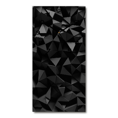 Modern vertical wall clock 3D abstraction