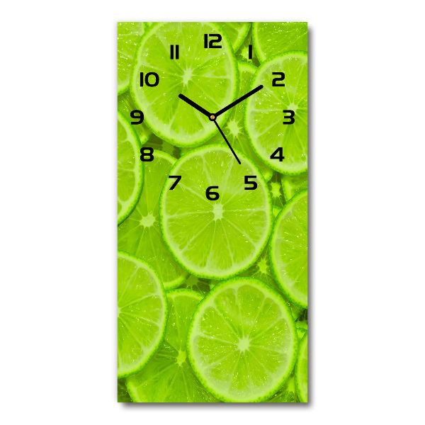 Vertical wall clock Lime