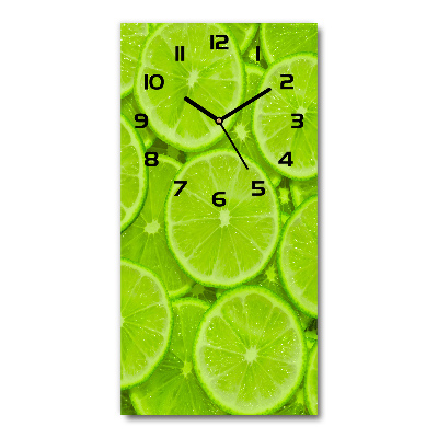 Vertical wall clock Lime