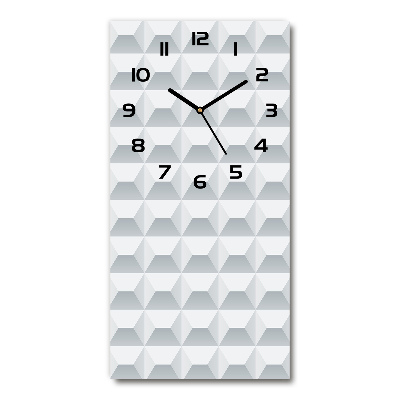 Vertical wall clock Geometric background