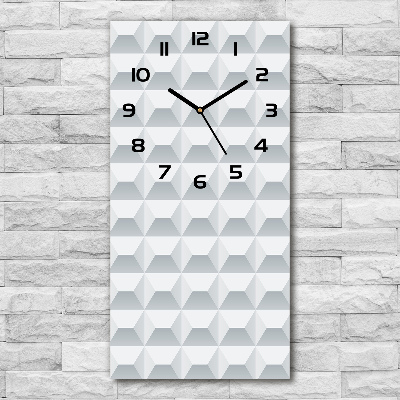 Vertical wall clock Geometric background