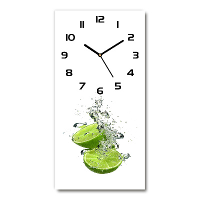 Vertical wall clock Lime