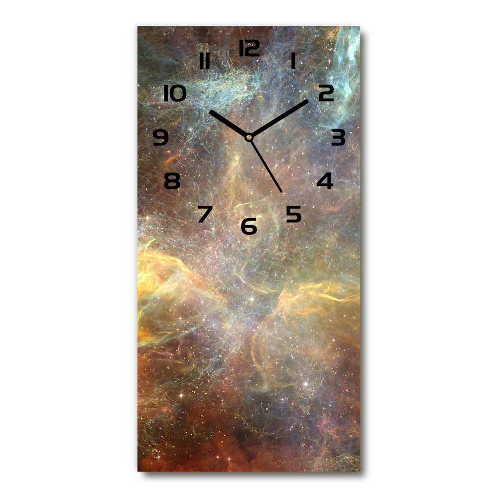 Vertical rectangular wall clock Cosmos