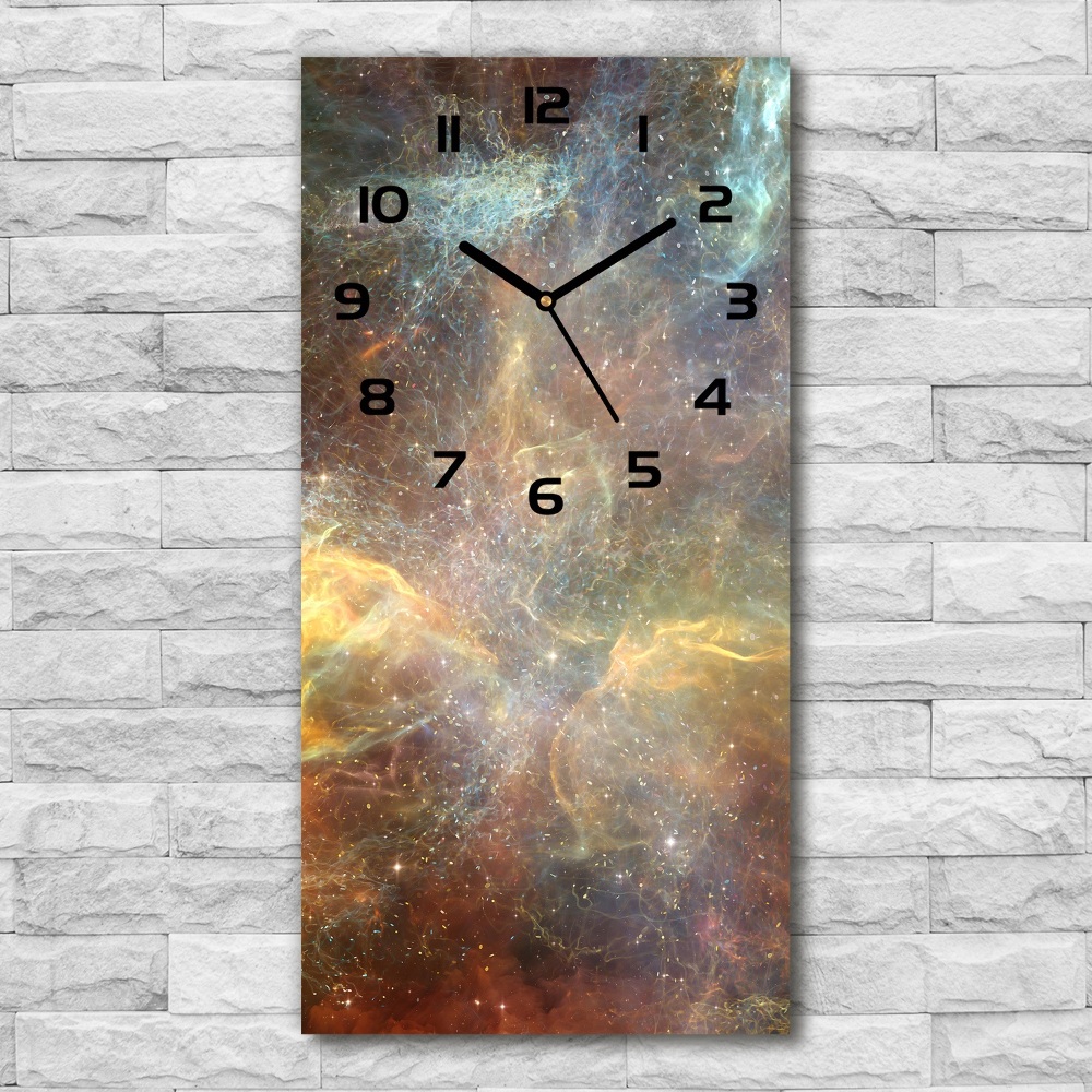 Vertical rectangular wall clock Cosmos