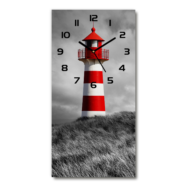 Vertical rectangular wall clock Lighthouse