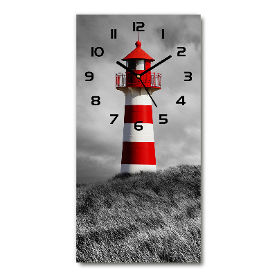 Vertical rectangular wall clock Lighthouse