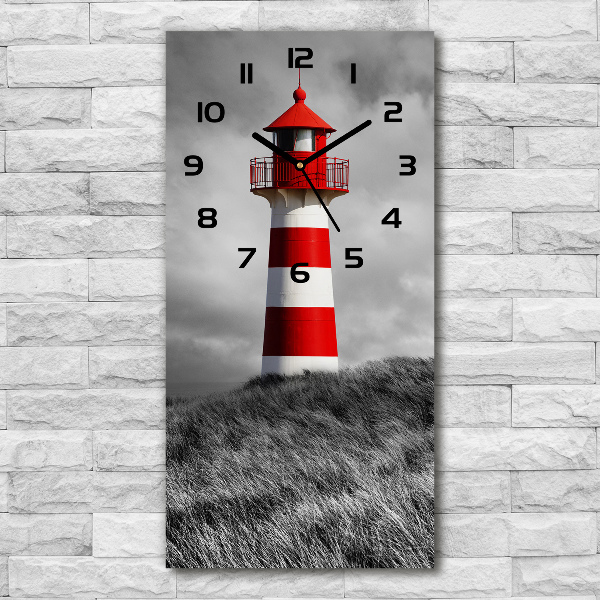 Vertical rectangular wall clock Lighthouse