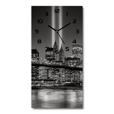 Modern vertical wall clock Manhattan New York