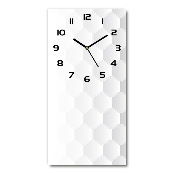 Vertical wall clock Geometric background